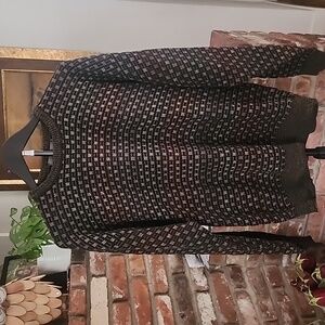 Cape Allegro Vintage Retro Geometric Knit Sweater Pullover Grandpa Core Eclectic